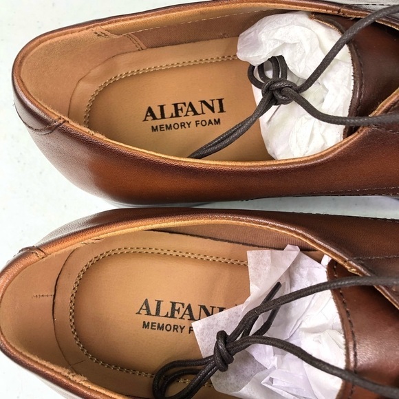 Alfani Darwin Tan Oxford Dress Shoes - Picture 11 of 11